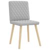 vidaXL Esszimmerstühle 2 Stk. Wolkengrau Stoff