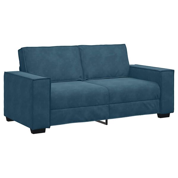 vidaXL 2-Sitzer-Sofa Blau 180x78x84 cm Samt