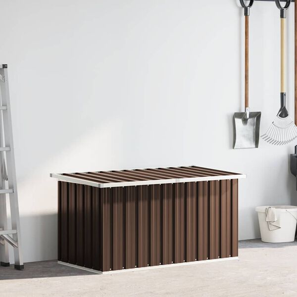vidaXL Garten-Aufbewahrungsbox Braun 129 x 67 x 65 cm