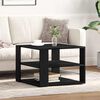 vidaXL Couchtisch Schwarze Eiche 58 x 58 x 40 cm Holzwerkstoff