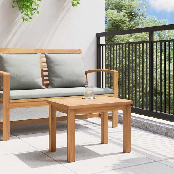 vidaXL Couchtisch Braun 50 x 35 x 36 cm Teak-Massivholz