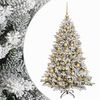 vidaXL K&uuml;nstlicher Weihnachtsbaum mit Weihnachtskugel 150 cm 150 LEDs