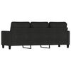 vidaXL 3-Sitzer-Sofa Schwarz 180 cm Stoff