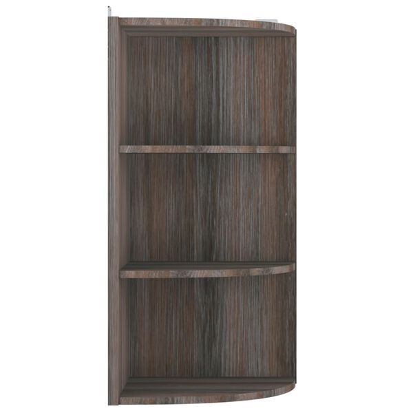 vidaXL Wand-Eckregal Grau und Sonoma-Eiche 30x31,5x60 cm Holzwerkstoff