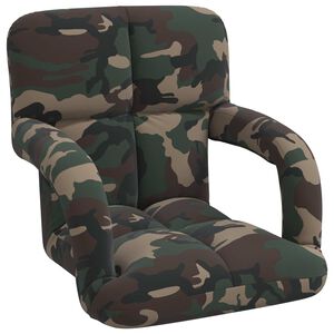 vidaXL Verstellbarer Bodenstuhl mit Armlehne 5-stufige Position Stoff
