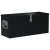 vidaXL Aluminiumkiste 70&times;24&times;42 cm Trapezf&ouml;rmig Silbern