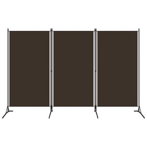 vidaXL 3-tlg. Raumteiler Braun 260x180 cm