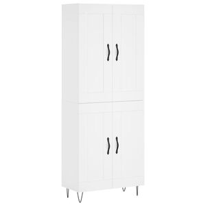 vidaXL Highboard Wei&szlig; 69,5x34x180 cm Holzwerkstoff