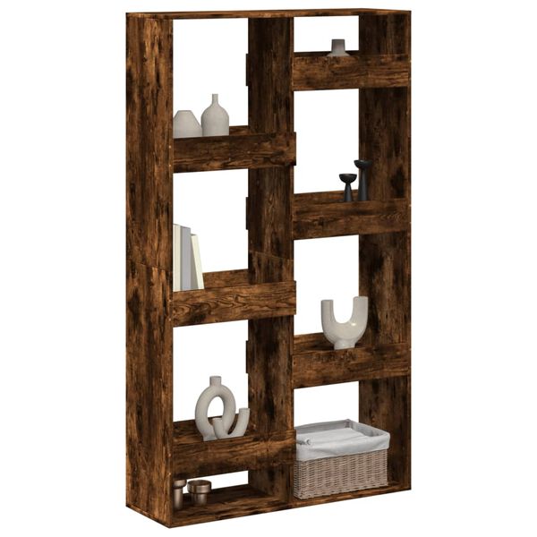 vidaXL Raumteiler Räuchereiche 100x33x175 cm Holzwerkstoff