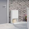 vidaXL Paketdrop-Box mit Speicher mit T&uuml;r Wei&szlig; 44 x 22 x 82 cm Stahl