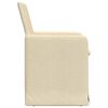 vidaXL Esszimmerst&uuml;hle 2 pcs Creme 57 x 67 x 95 cm Stoff