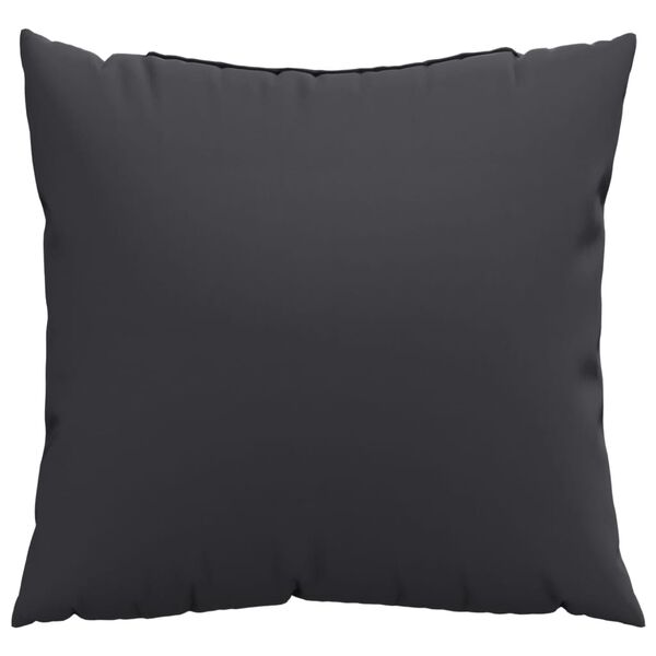 vidaXL Zierkissen 4 Stk. Schwarz 50x50 cm Stoff