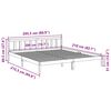 vidaXL Massivholzbett Extra Lang ohne Matratze 200x210 cm Kiefernholz