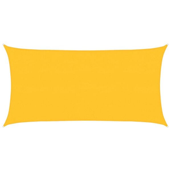 vidaXL Sonnensegel 160 g/m² Gelb 2x4 m HDPE