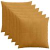 vidaXL Kissenbezug 6 pcs ALMELO Gelb 60 x 60 cm Cord