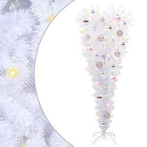 vidaXL K&uuml;nstlicher Weihnachtsbaum Wei&szlig; 120 cm PVC und Stahl