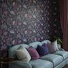 DUTCH WALLCOVERINGS Tapete Krisha Marineblau und Rosa