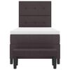 vidaXL Boxspringbett mit Matratze Dunkelbraun 90 x 200 cm Stoff