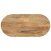 vidaXL Tischplatte 120x60x3,8 cm Oval Massivholz Mango
