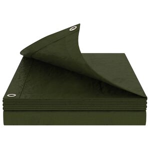 vidaXL Plane mit &Ouml;sen Gr&uuml;n 2 x 3 m 180 gsm PE