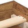 vidaXL Bettgestell ohne Matratze Altholz-Optik 75x190 cm Holzwerkstoff
