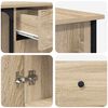 vidaXL Schreibtisch Sonoma-Eiche 141x141x75 cm Holzwerkstoff