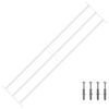 vidaXL Sicherheitsgitter f&uuml;r Fenster mit 3 Querstangen 3 pcs 93-174 cm