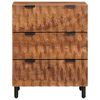 vidaXL Sideboard Akazienbraune Oberfl&auml;che 60 x 33 x 75 cm