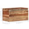 vidaXL Truhe 57x30x30 cm Massivholz