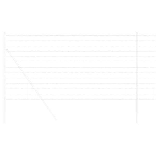 vidaXL Eurozaun Silber 1,5 x 10 m Feuerverzinktes Eisen