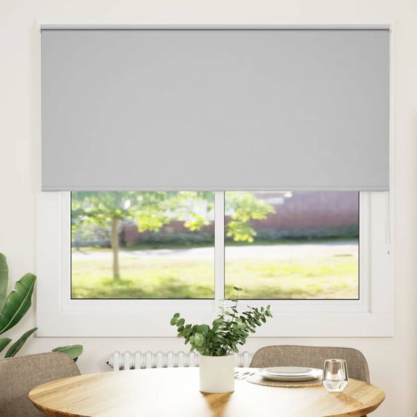 vidaXL Verdunkelungsrollo Hellgrau 160x130cm Stoffbreite 156,6cm