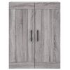 vidaXL Wandschrank Grau Sonoma 69,5x34x90 cm Holzwerkstoff