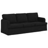 vidaXL Sofa 2 pcs Schwarz 144 x 80 x 85 cm Stoff