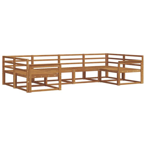 vidaXL Outdoor-Sofagarnitur 6 pcs Natur Massivholz Akazie