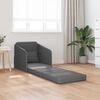 vidaXL Schlafsofa 60cm Dunkelgrau Stoff