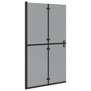 vidaXL Walk-In Duschwand Schwarz 110 x 6,5 x 190 cm