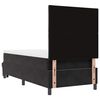 vidaXL Boxspringbett mit Matratze Schwarz 90 x 190 cm Samt