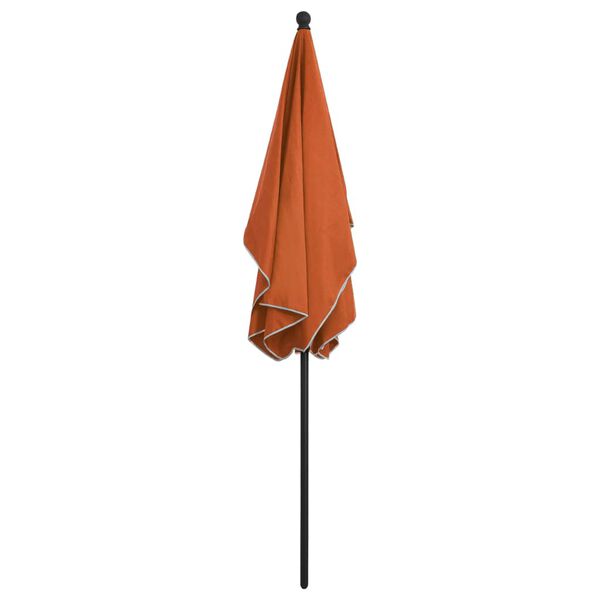 vidaXL Sonnenschirm mit Mast 210x140 cm Terracotta-Rot