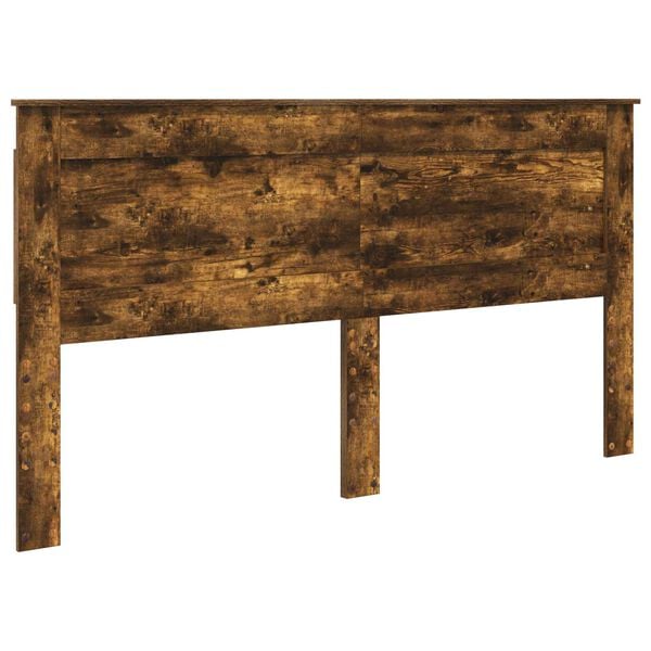 vidaXL Kopfteil mit Kopfteil Ger&auml;ucherte Eiche 200 cm Holzwerkstoff