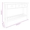 vidaXL Konsolentisch 110x35x80 cm Massivholz Tanne