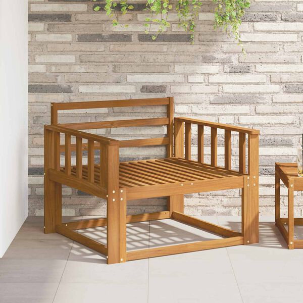 vidaXL Outdoor Mittelsofa Massivholz Akazie Natur