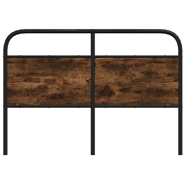vidaXL Kopfteil R&auml;uchereiche 140 cm Stahl und Holzwerkstoff