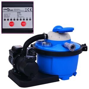 vidaXL Sandfilterpumpe mit Timer 450 W 25 L