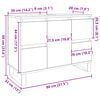 vidaXL Waschbeckenunterschrank Altholz-Optik 80x33x60 cm Holzwerkstoff