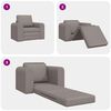 vidaXL Schlafsofa Taupe 98 x 71 x 83 cm Stoff