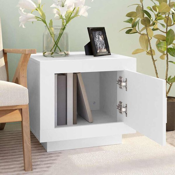 vidaXL Couchtisch Wei&szlig; 51x50x45 cm Holzwerkstoff