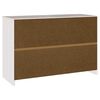 vidaXL Sideboard Drammen Wei&szlig; 114 x 43 x 75.5 cm Massivholz Kiefer