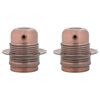 vidaXL Lampenfassungen 2 Stk. Rot-Bronze E27
