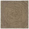 vidaXL Bereichsteppiche Nat&uuml;rlich und Schwarz 120 x 120 cm Jute