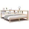vidaXL Massivholzbett mit Regal ohne Matratze 150x200 cm Kiefernholz